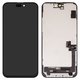 LCD compatible with iPhone 15 Plus, (black, with frame, AAA, (TFT), JK)