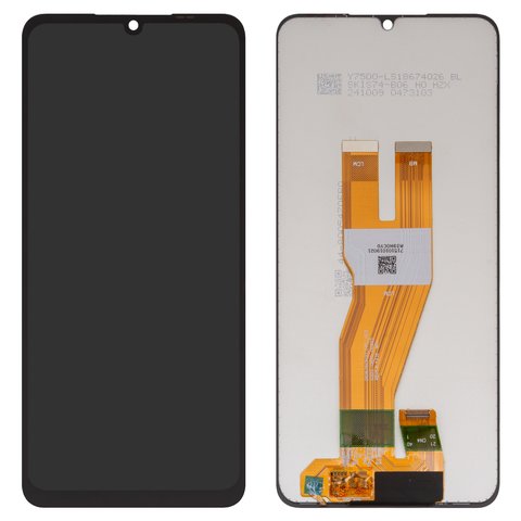 LCD compatible with Samsung A055 Galaxy A05, black, Best copy, without frame, Copy