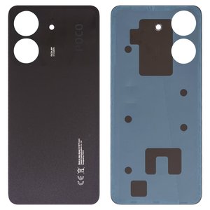 Housing Back Cover compatible with Xiaomi Poco C65, black, black 