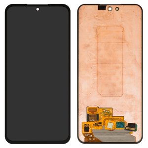 Дисплей для Samsung A546 Galaxy A54 5G, черный, без рамки, Оригинал переклеено стекло 