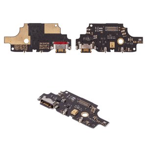 Flat Cable compatible with Umidigi A11, charge connector, with microphone, with components, High Copy, charging board 