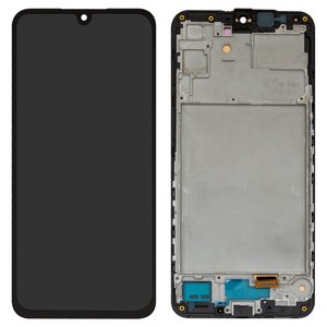 Дисплей для Samsung A166 Galaxy A16 5G, черный, с рамкой, High Copy, OLED 
