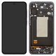 LCD compatible with Samsung A566 Galaxy A56, (gray, with frame, Original (PRC), graphite)