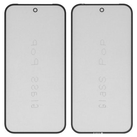 Housing Glass G+OCA PRO compatible with Google Pixel 9 Pro, with OCA film, black 