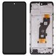 LCD compatible with Infinix Hot 50 4G (X6882), (black, with frame, High Copy)