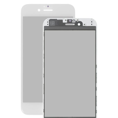 Vidrio de carcasa puede usarse con Apple iPhone 6, con película polarizada, con película OCA, con marcos, blanco