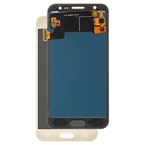 Pantalla LCD puede usarse con Samsung J500 Galaxy J5, dorado, sin ajuste de brillo, sin marco, Copy, TFT 