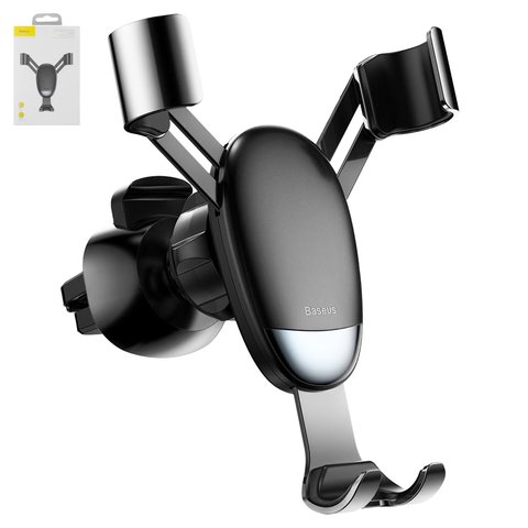 Sujetador para coche Baseus, negro, sobre deflector, corredizo, #SUYL G01