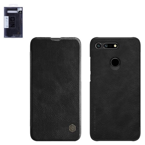 Funda Nillkin Qin leather case puede usarse con Huawei Honor V20, negro, libro, plástico, cuero PU, #6902048172296