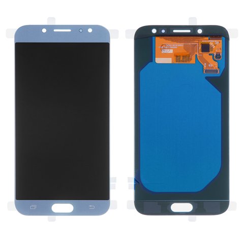 Pantalla LCD puede usarse con Samsung J730 Galaxy J7 2017 , azul claro, sin logotipo, sin marco, High Copy, OLED