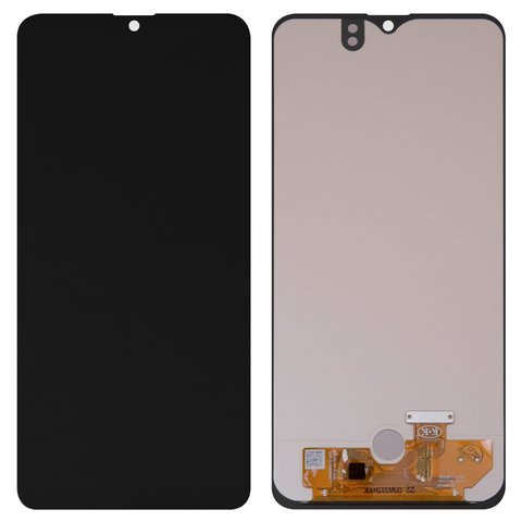 Pantalla LCD puede usarse con Samsung A315 Galaxy A31, negro, sin marco, High Copy, con borde ancho, OLED 