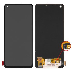 Pantalla LCD puede usarse con Oppo A74, A94 4G, A94 5G, A95 4G, F19, F19 Pro, F19 Pro Plus 5G, Reno5 Lite, Reno5 Z, negro, sin marco, Original PRC , CHP2219, CPH2203, CHP2365, CPH2365, CPH2205, CHP2219, CPH2219, CPH2285, AMS643XY04, VER.04