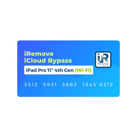 iRemove iCloud Bypass para iPad Pro 11" 4th Gen Wi Fi 