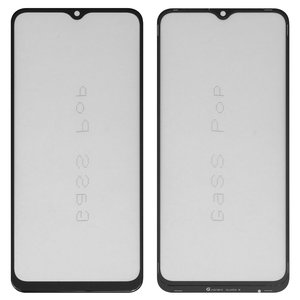 Vidrio de carcasa G+OCA PRO puede usarse con Vivo Y16, Y21, Y21e, Y21g, Y21s, Y21t, con película OCA, negro