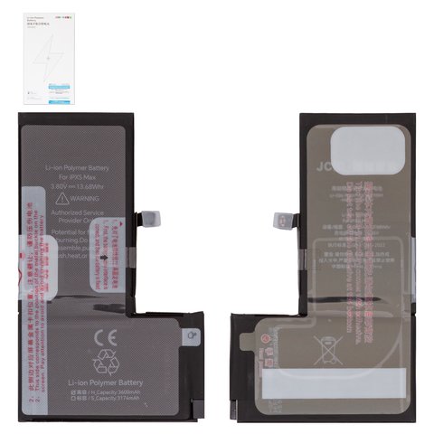 Batería JCID puede usarse con Apple iPhone XS Max, Li Polymer, 3.8 V, 3600 mAh, mayor capacidad, high capacity