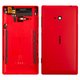 Задня панель корпуса для Nokia 720 Lumia, червона, з боковою кнопкою