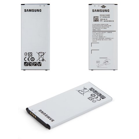 Аккумулятор EB BA310ABE для Samsung A310 Galaxy A3 2016 , Li ion, 3,85 B, 2300 мАч, Original PRC 