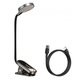 Настольная лампа Baseus Comfort Reading Mini Clip Lamp, 3 Вт, серая, на клипсе, c кабелем, Baseus, #DGRAD-0G