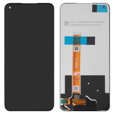 Дисплей для Realme 7 Global , 7 5G, черный, без рамки, Original PRC , DI0649JN01 V07 