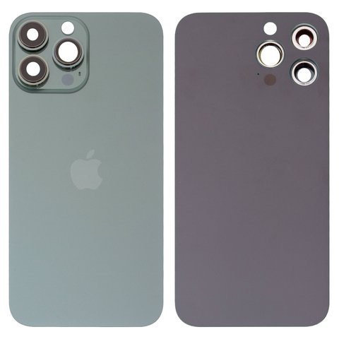 Задняя панель корпуса для iPhone 13 Pro Max, зеленая, со стеклом камеры, alpine Green, small hole