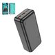 Power bank Hoco J101B, 30000 мАч, 22,5 Вт, черный, Power Delivery (PD), #6931474782519