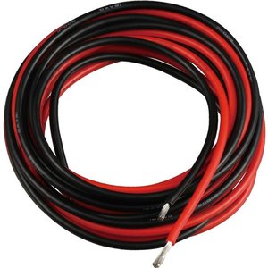 Провод в силиконовой изоляции 16AWG, 1,27 мм², 1 м, черный, UL3135