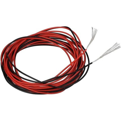 Дріт в силіконовій ізоляції 30AWG, 0,05 мм², 1 м, чорний