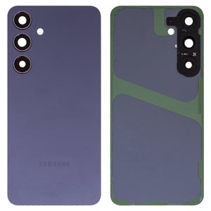 Задня панель корпуса для Samsung S926 Galaxy S24 Plus, фіолетова, із склом камери, cobalt violet