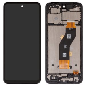 Дисплей для Tecno Spark 20C BG7 , чорний, з рамкою, High Copy, TXDI660QCEPX 53  FPC6525  FPC6615