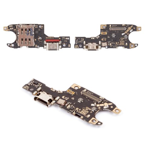 Шлейф для Huawei Honor 200, коннектора зарядки, с компонентами, High Copy, плата зарядки