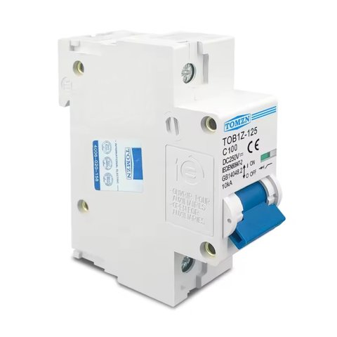 Автоматический выключатель постоянного тока TOMZN TOB1Z 125, 1P, 250 B, 100 А