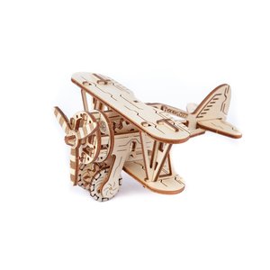Mechanical 3D Puzzle Wooden.City Biplane
